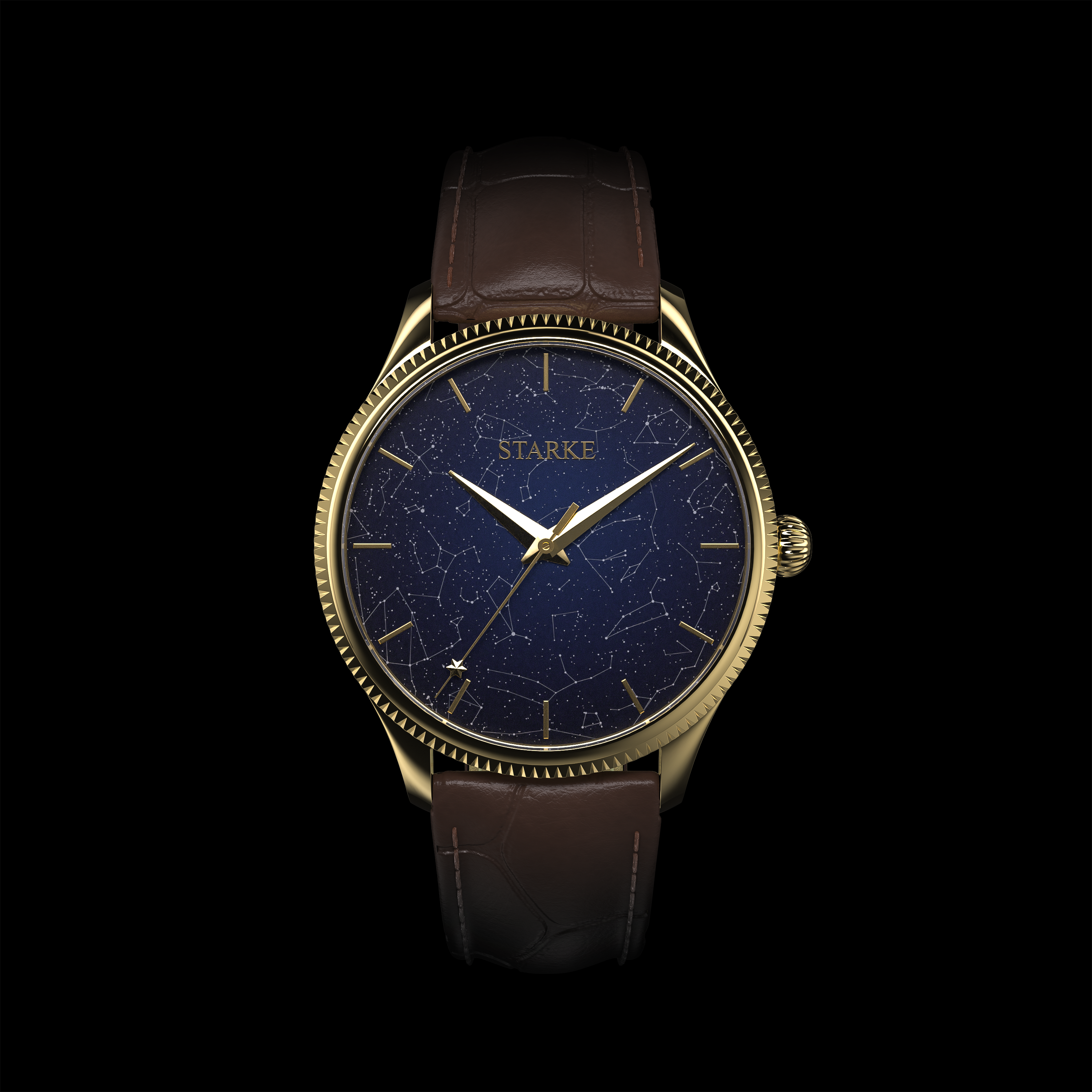 Locus, hand-finished constellation dial