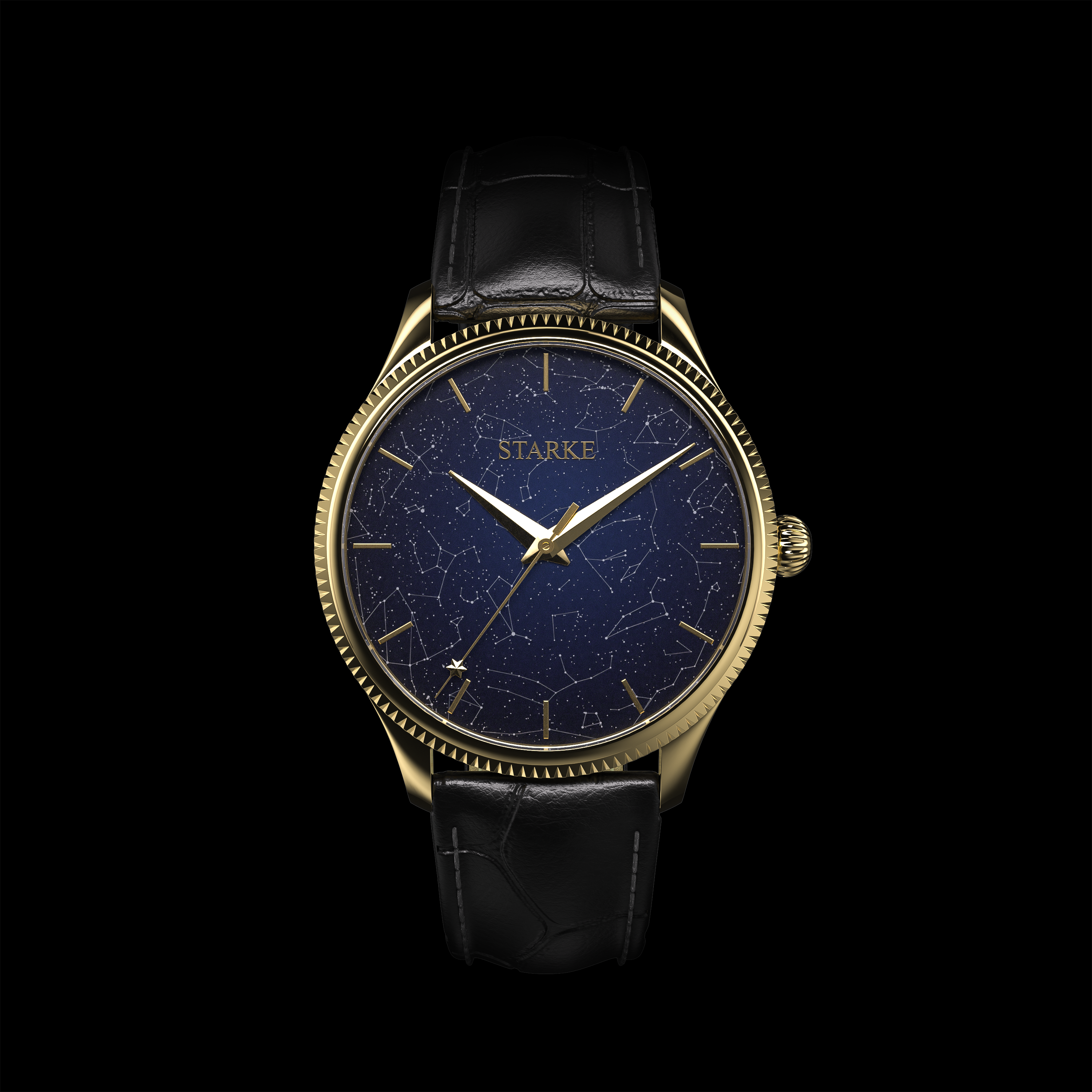 Locus, hand-finished constellation dial