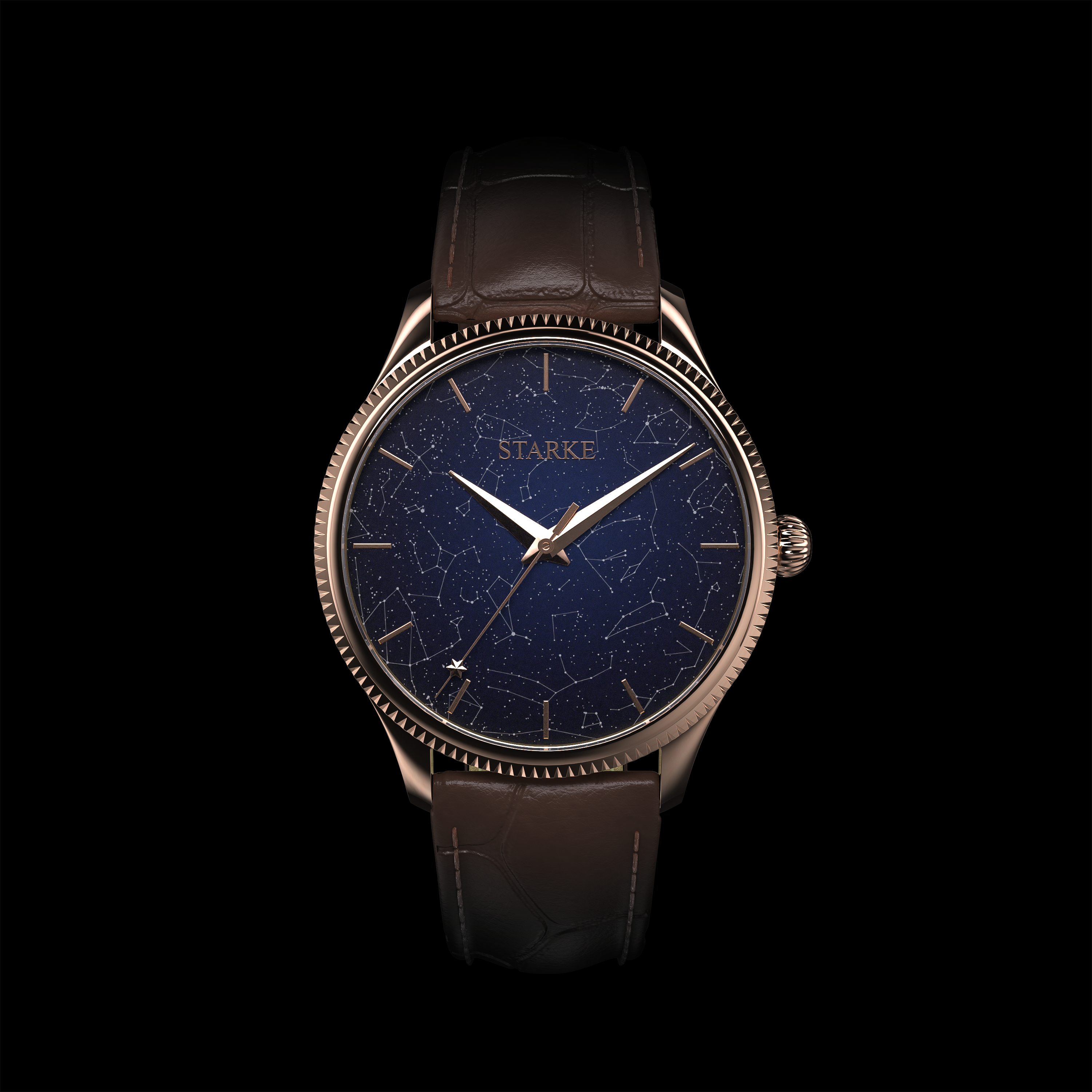 Locus, hand-finished constellation dial