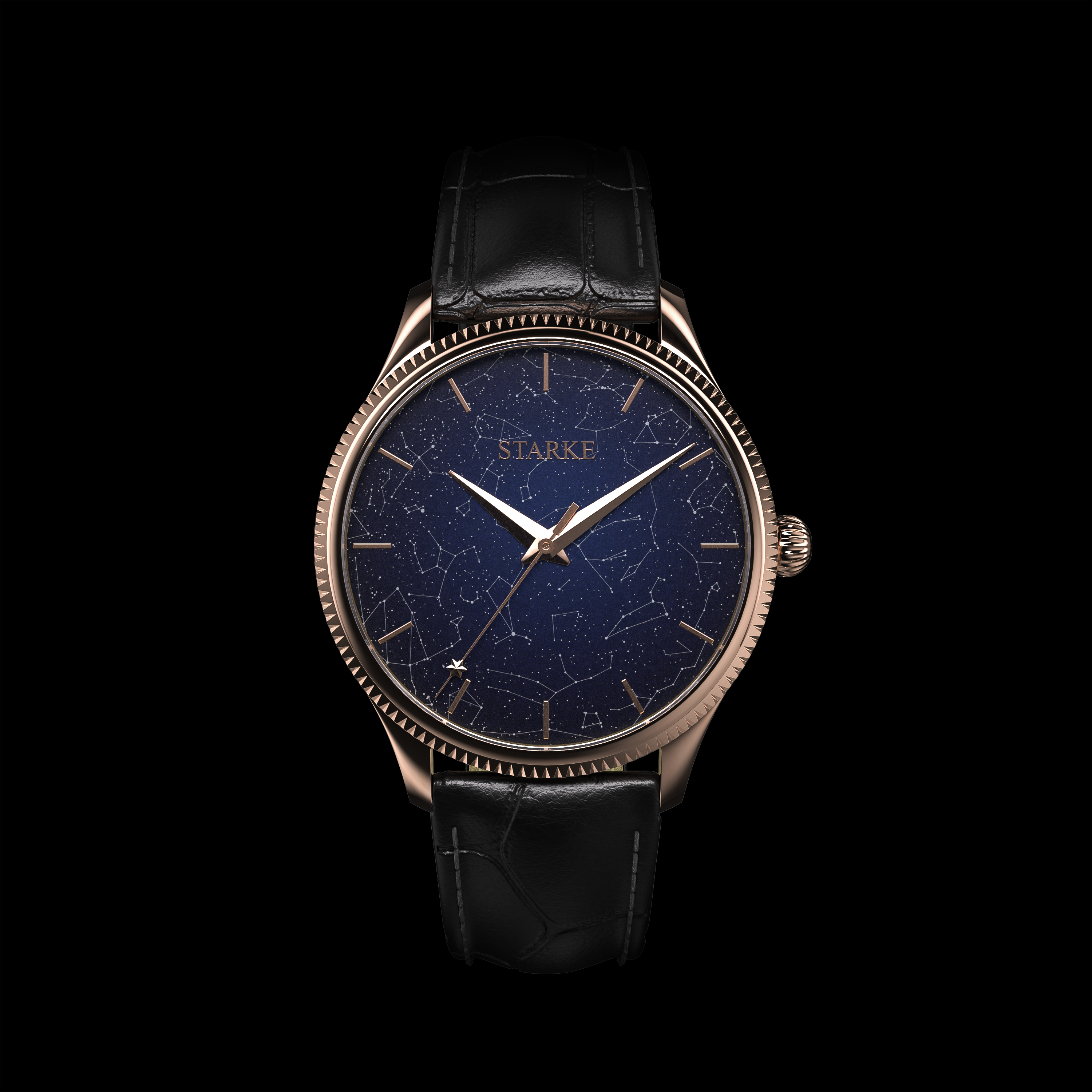 Locus, hand-finished constellation dial