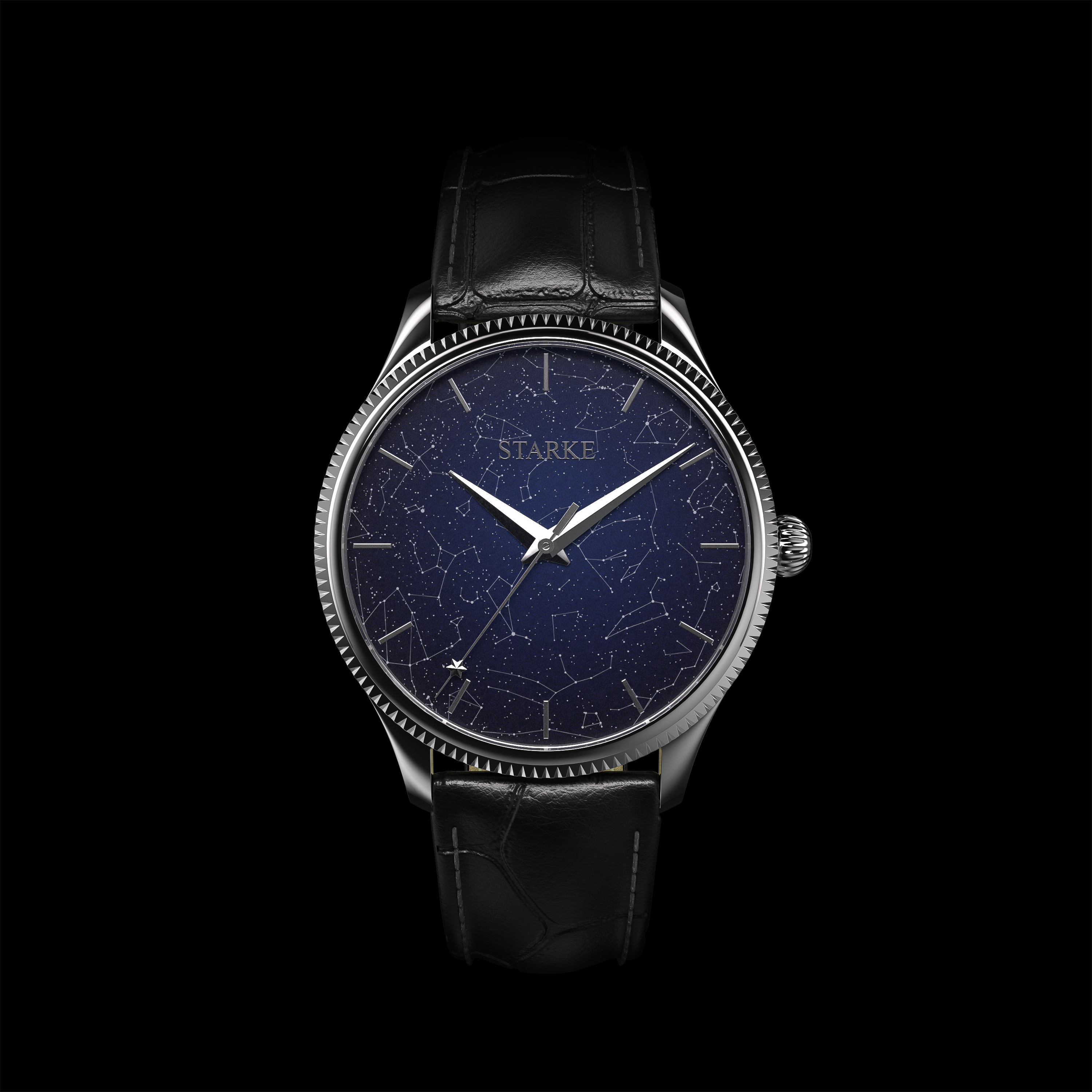 Locus, hand-finished constellation dial
